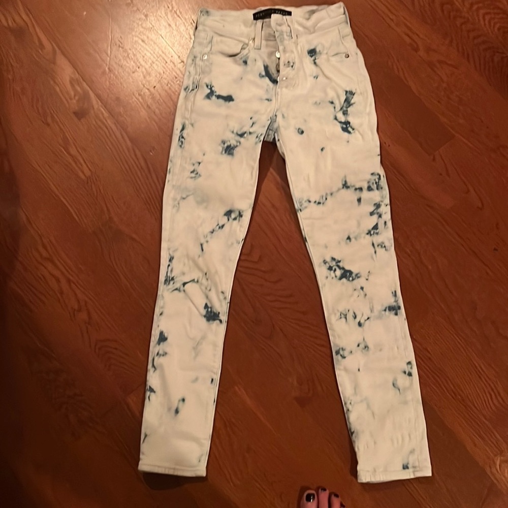 Veronica Beard tie dye wash skinny jeans, size 24/00